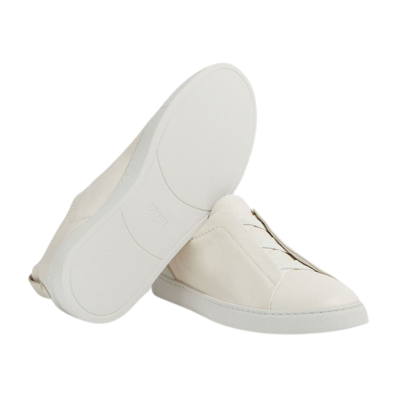Zegna White Triple Stitch™ SECONDSKIN Sneakers
