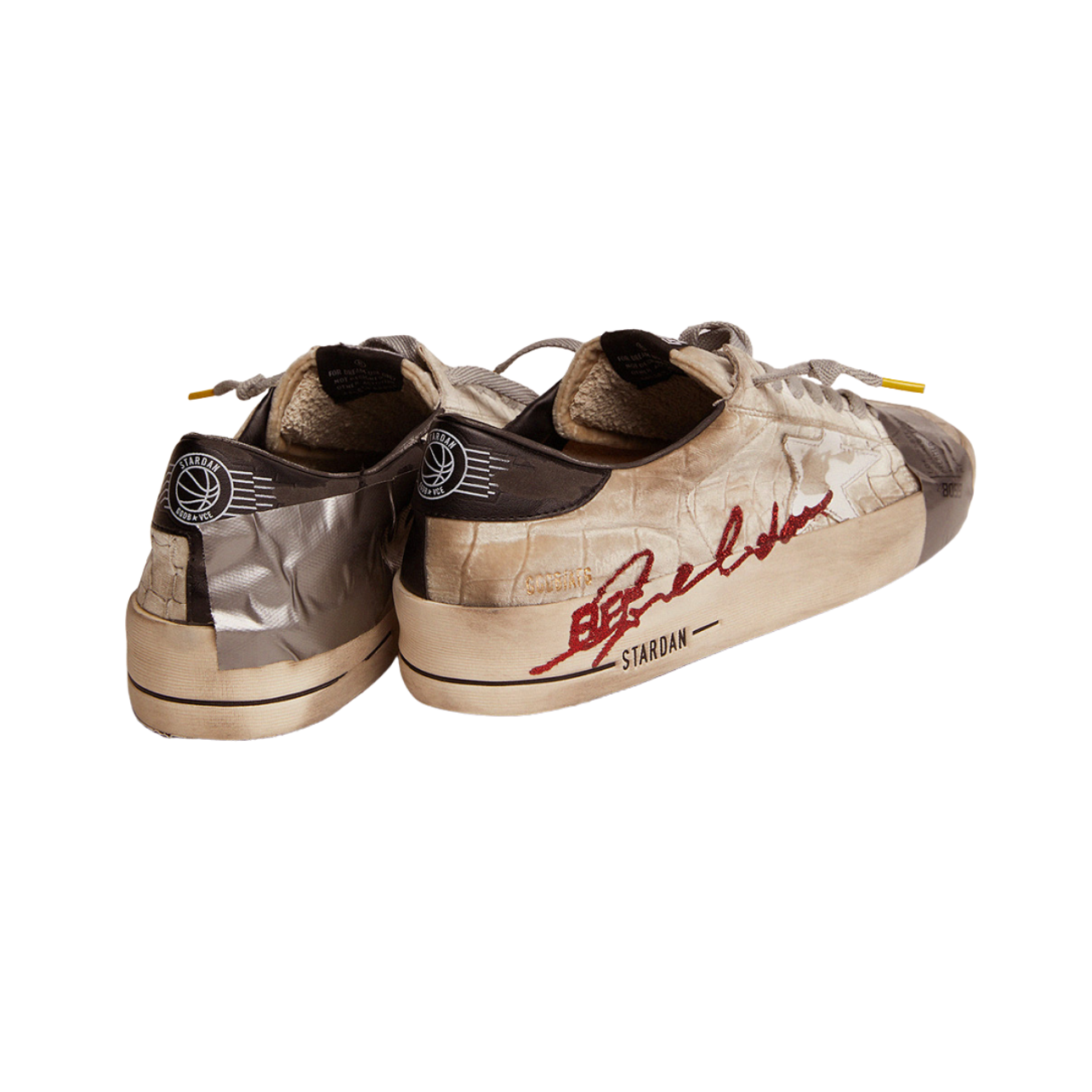 Golden Goose Giày Stardan LAB ‘Beige Silver’