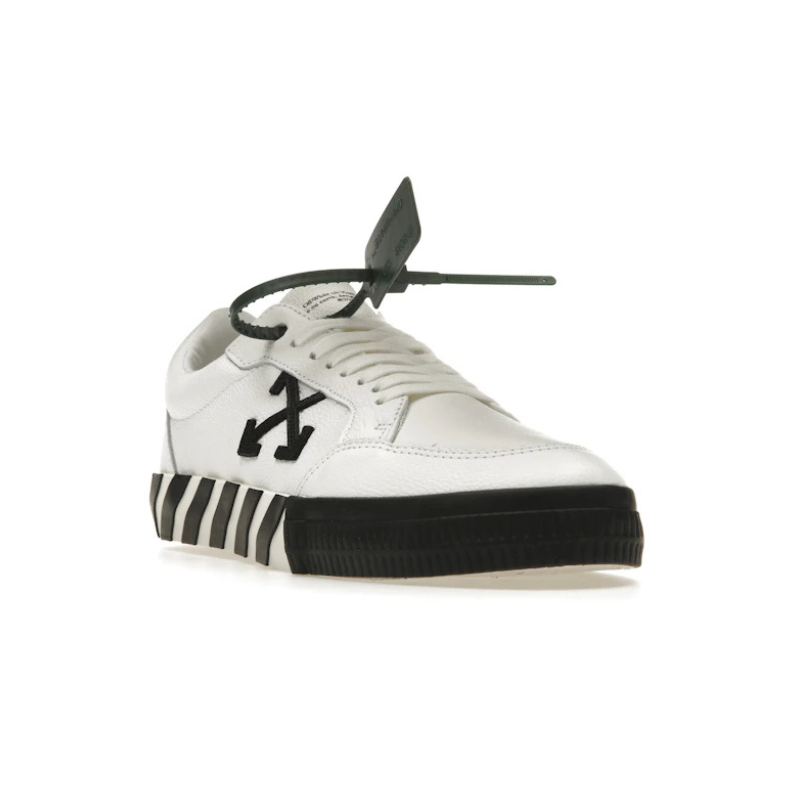 OFF-WHITE Vulc low leather – White Black SS22