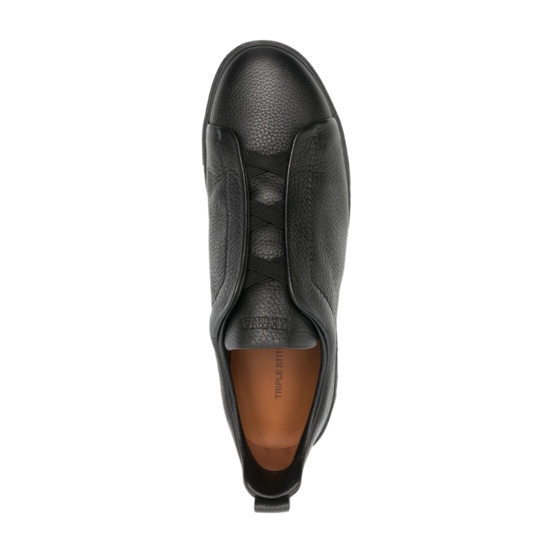 Zegna Triple Stitch Sneakers Black