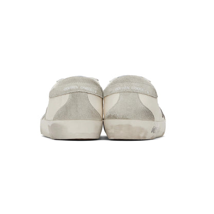 Golden Goose Super-Star in white leather star grey suede back (Women's)