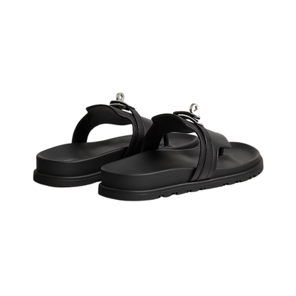 Hermès Empire Sandal Black Kelly Buckle