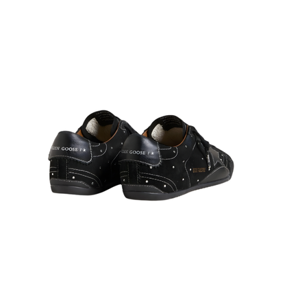 Golden Goose True-Star in black suede with Swarovski crystals