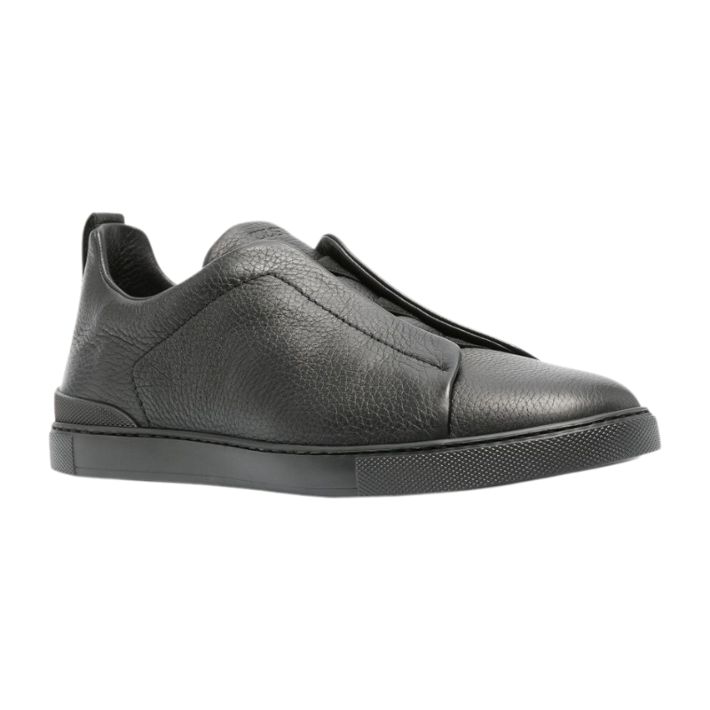 Zegna Triple Stitch Sneakers Black