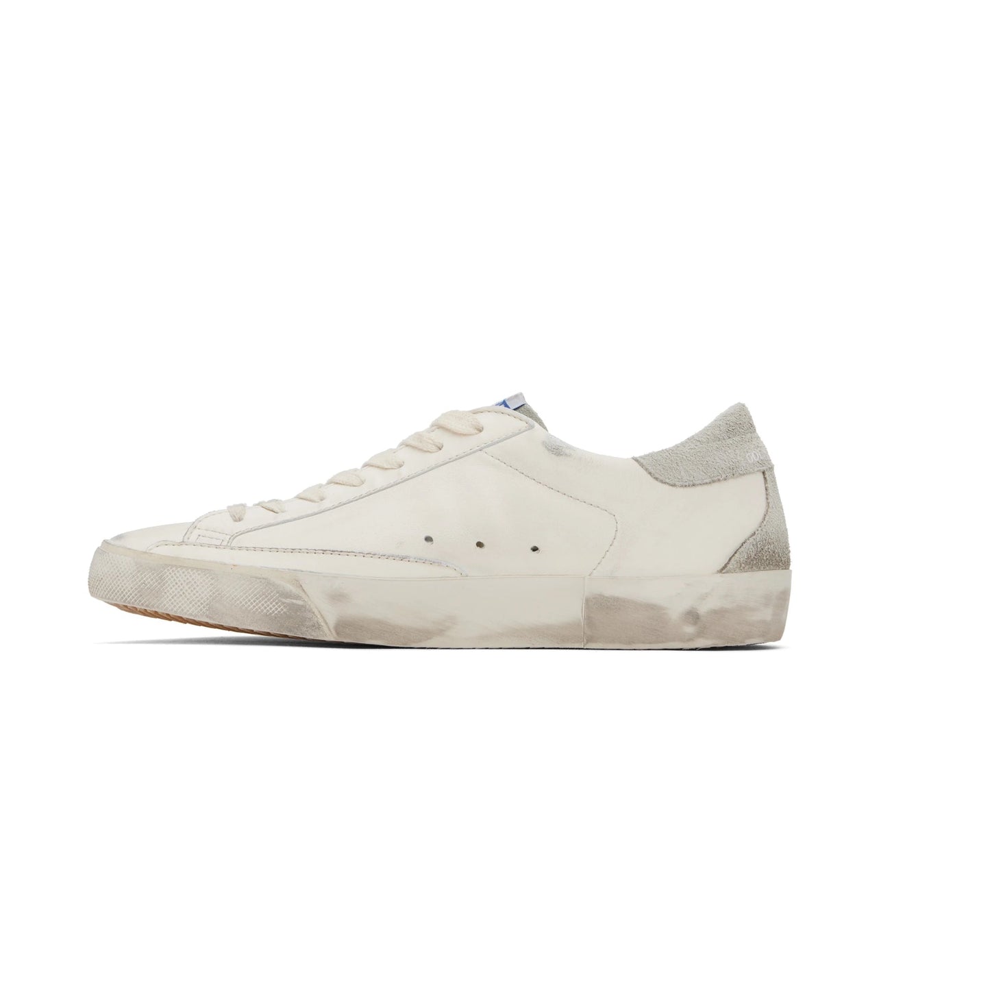 Golden Goose Super-Star in white leather star grey suede back (Women's)