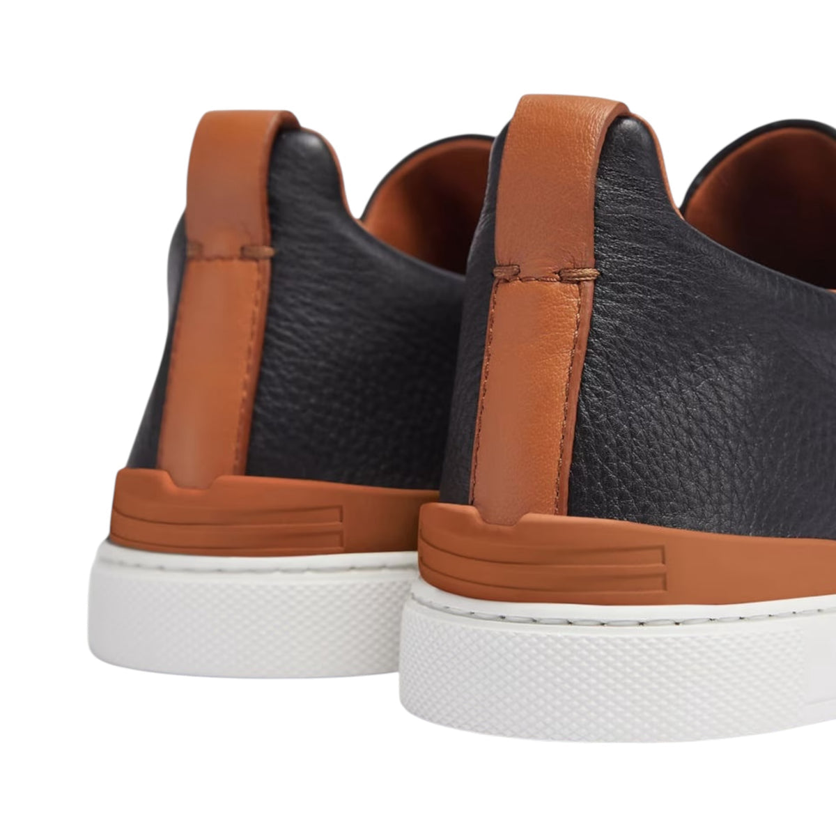 BLACK DEERSKIN TRIPLE STITCH™ SNEAKERS Black