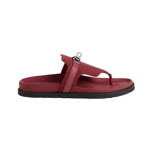 Hermès Empire Sandal - Rose /Lie de Vin