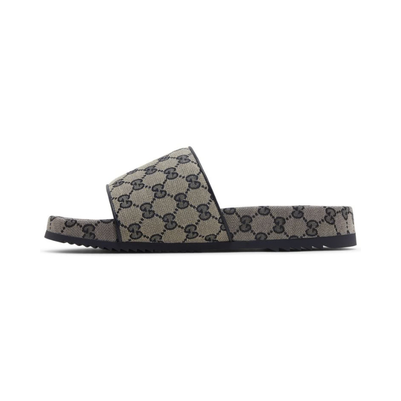 Gucci GG Slide Sandal 'Beige Blue Monogram'