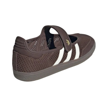 Adidas Samba Jane Mary Jane Shoes Brown Jade White
