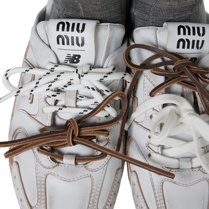 New Balance X Miu Miu 530 SL deco calf leather mules