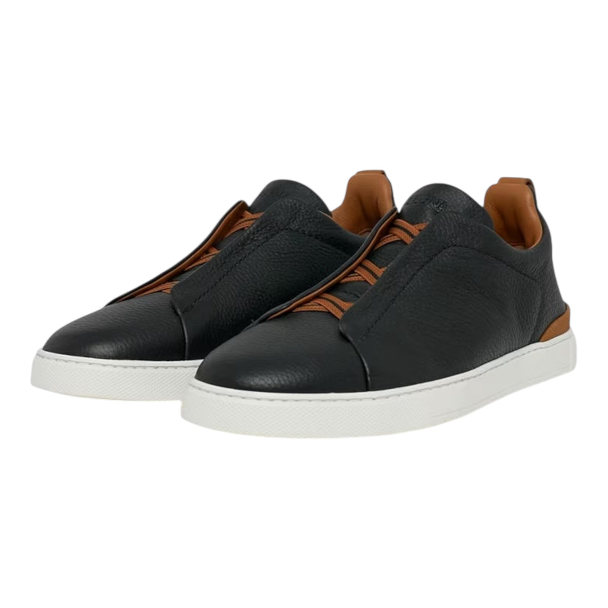 BLACK DEERSKIN TRIPLE STITCH™ SNEAKERS Black
