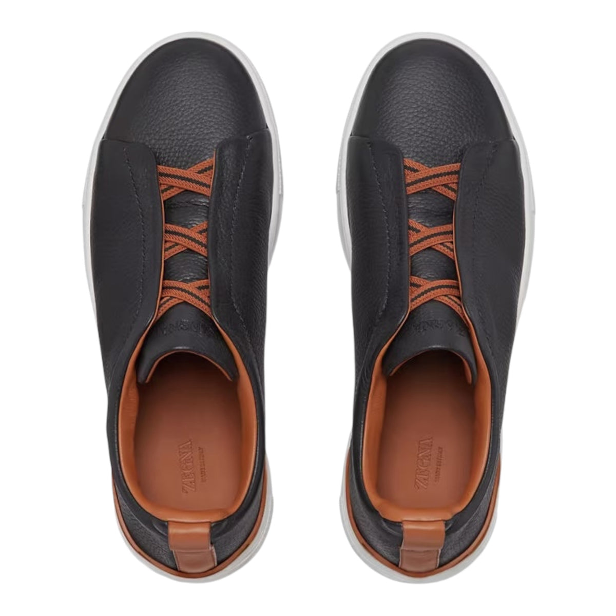 BLACK DEERSKIN TRIPLE STITCH™ SNEAKERS Black