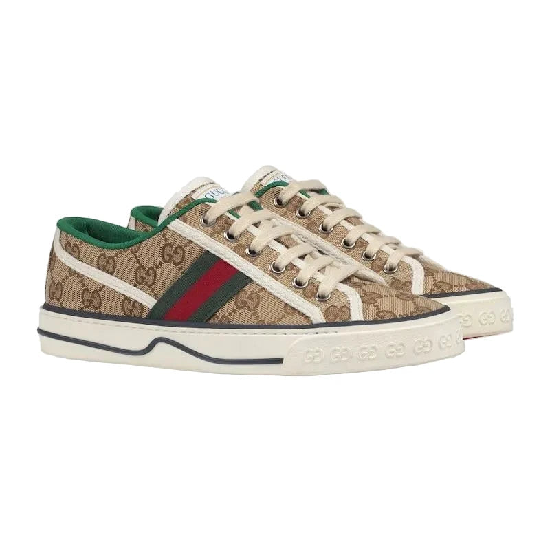 Gucci - Tennis 1977 GG Canvas Beige / Ebony Low Top Sneakers