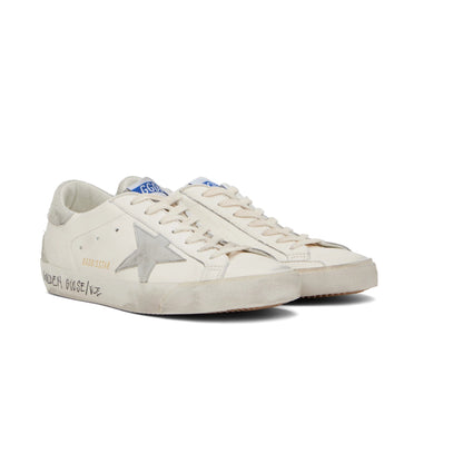 Golden Goose Super-Star in white leather star grey suede back (Women's)