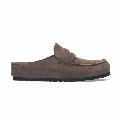 Birkenstock Naples Wrapped Concrete Gray