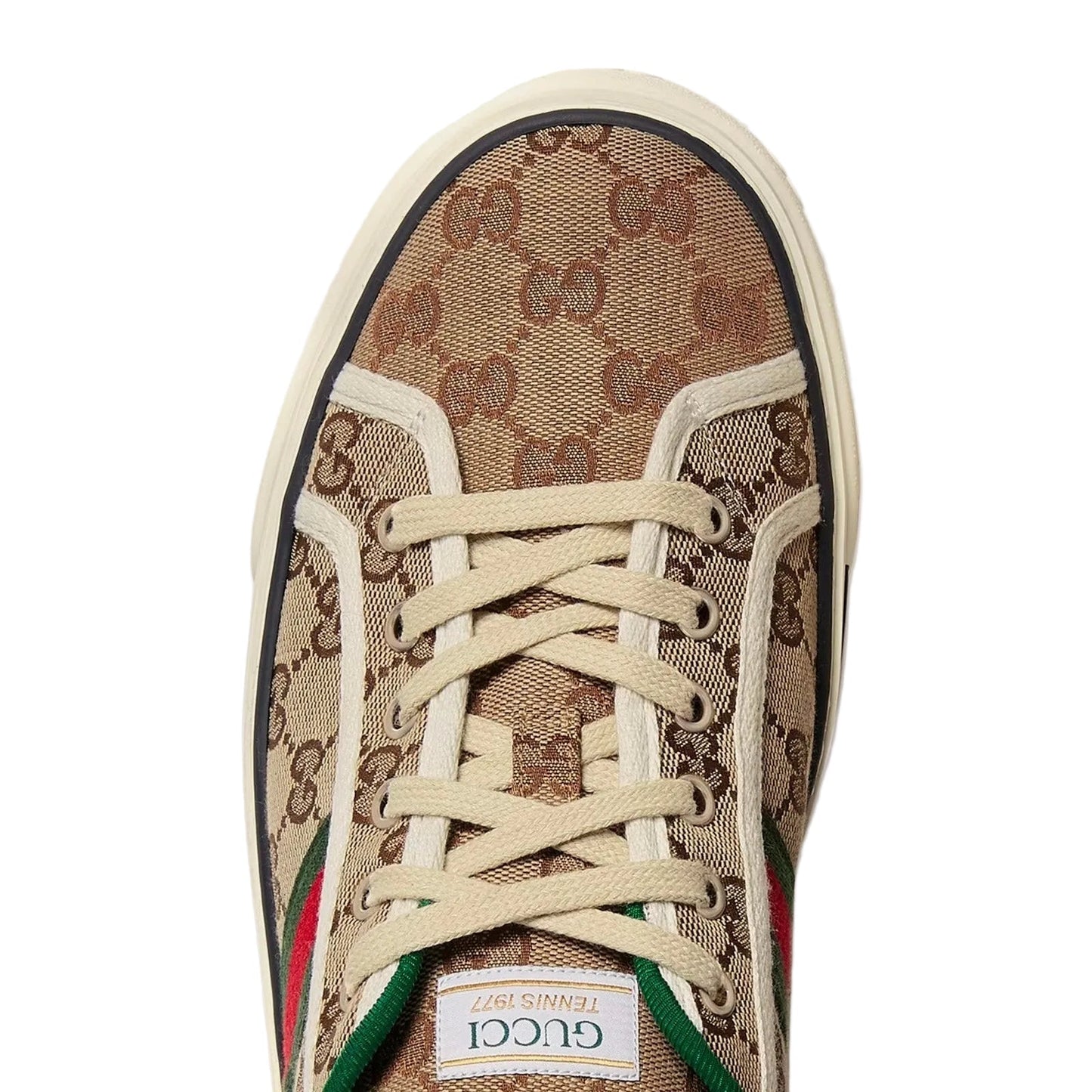 Gucci - Tennis 1977 GG Canvas Beige / Ebony Low Top Sneakers