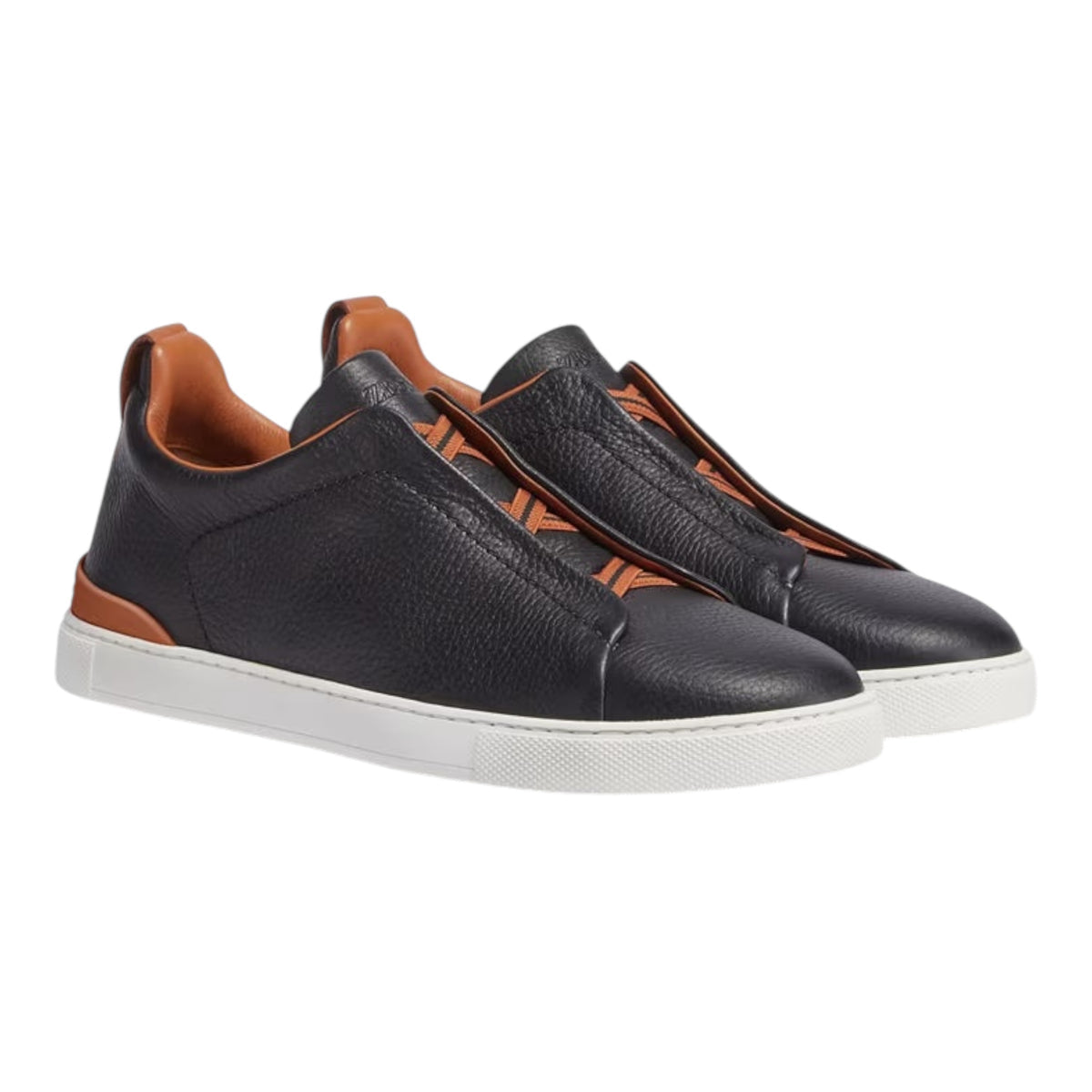 BLACK DEERSKIN TRIPLE STITCH™ SNEAKERS Black