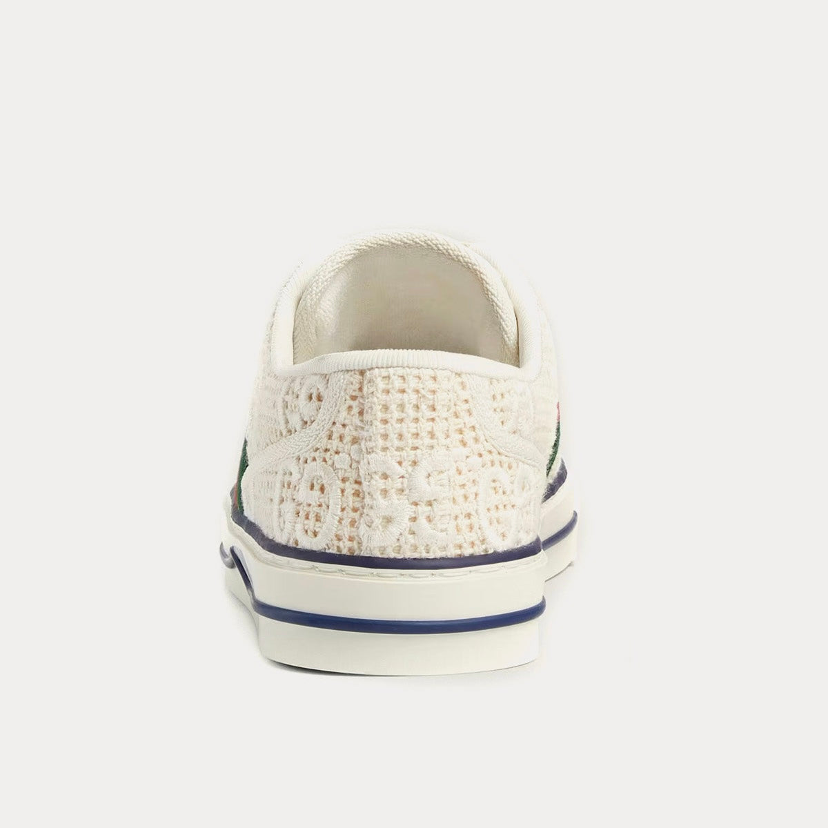 Gucci - Tennis 1977 GG Embroidered Crochet Cotton Ivory / White Low Top Sneakers