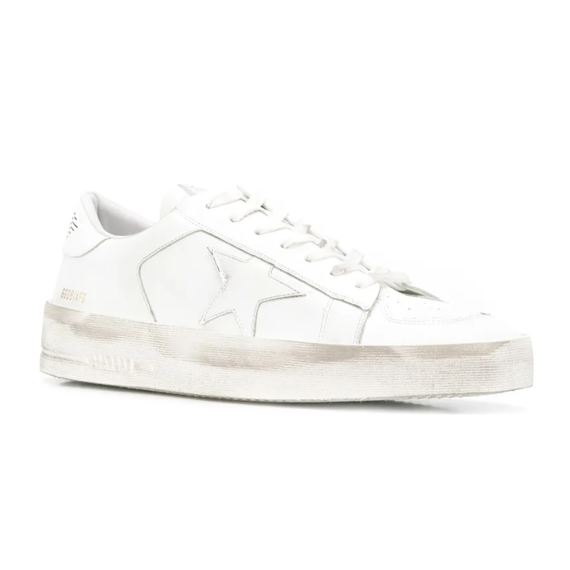 Golden Goose Stardan in white leather sneakers