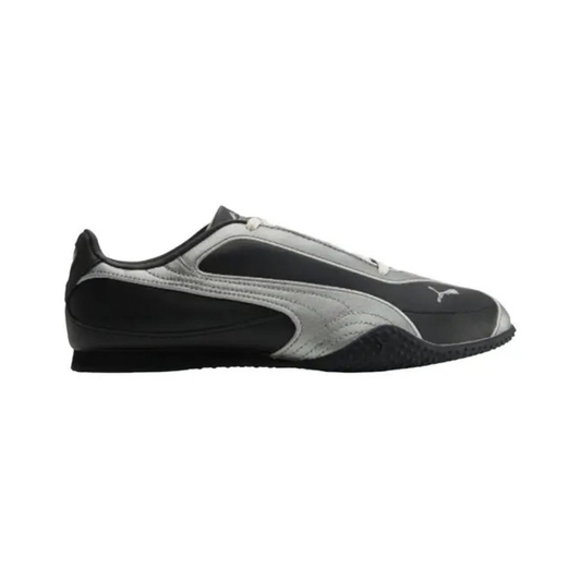 Puma Wmns Bella V2 Leather 'Black Aged Silver' sneaker. 